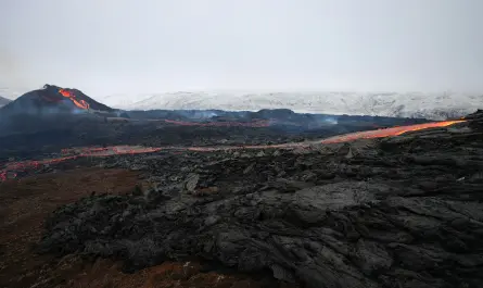 Randonnée autour du volcan d'Islande